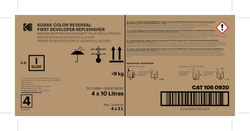 Color Reversal First Developer Replenisher To Make 4 x 10L (40 Liters)