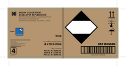 Color Print Developer Replenisher, To Make 4 x 10L (40 Liters)