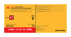 Color Print RT Bleach Fix Kit To Make 100 Liters